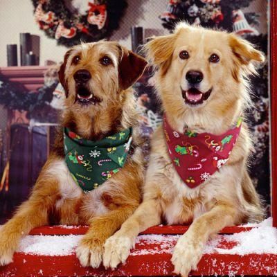 Pet Supply Custom High Brand Fashionable Dog Bandana with Design Logo for Christmas Pet Bandana