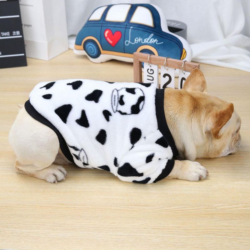 Wholesale Price Cute Warm Winter Suit for French Bulldog Cotton Fleece Pet Clothes//