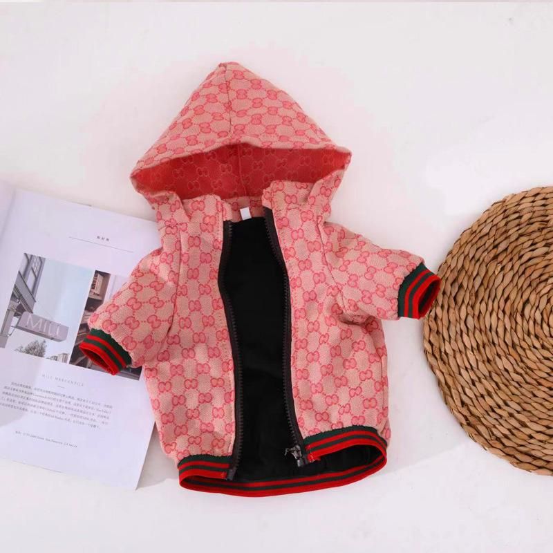 High-End Luxury Brand Fashionable Dog Jacket Waterproof Zipper Dog Clothes Coat