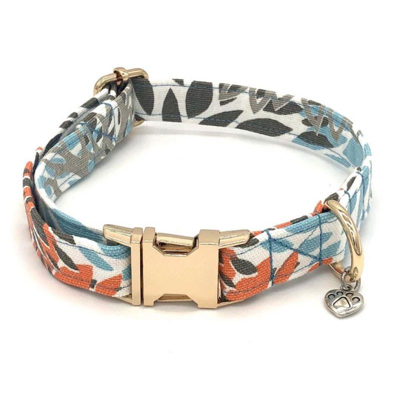 Custom Print Durable Canvas Dog Collar