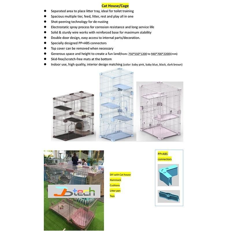 Three Story Cat House Cage for Sale Cheap High Quality Japan Style Cat Cage