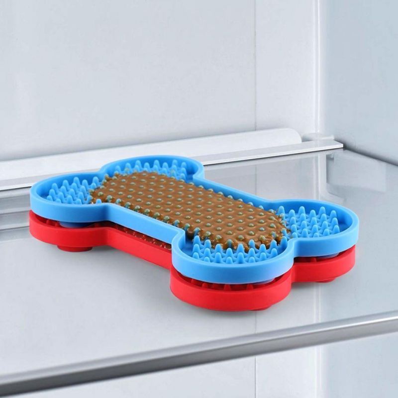 Mat for Pet Dogs Cats Slow Food Bowls Silicone Dog Lick Pad