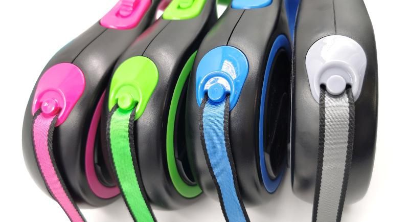 Slip Lead Retractable Roulette Nylon Material Pet Rope Dog Leash