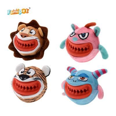 Famipet Outside: Polyester Inside: Polyester, Squeaker Ball Thrower Toys Pet Supply