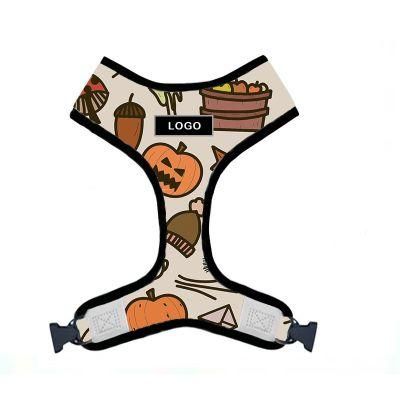 Fashion Customized Pattern Dog Harness Mesh Comfortable Vest Sets