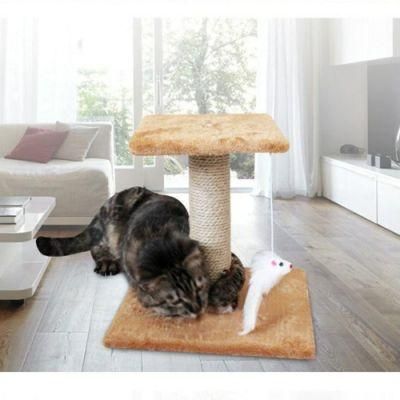 Durable Climbing Tower Play House Cat Kitten Pet Tree with Plush Percher Scratching Sisal Post