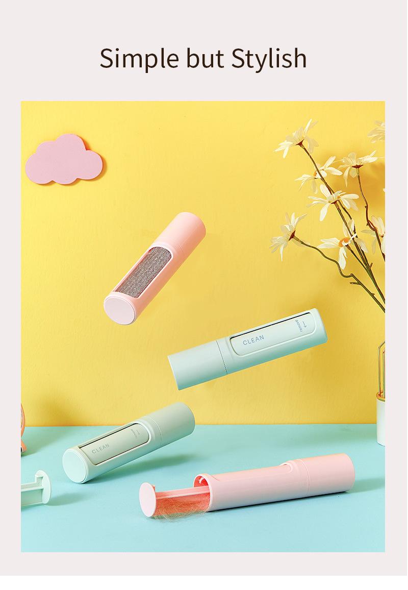 Waterproof Comfortable Touching Plastic Polyester Hair Remover Roller Brush