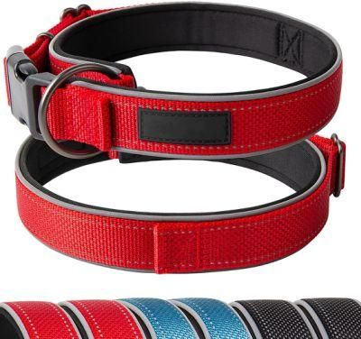 Safety Buckle &amp; Heavy Duty Ring Reflective Dog Collar