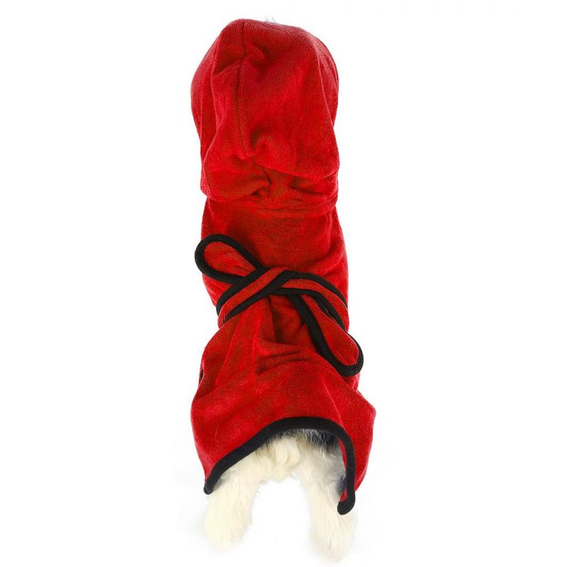 Five Colors Wholesale Super Absorbent Soft Towel Robe Dog Cat Bathrobe Grooming Pet Product