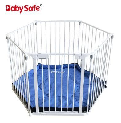 Foldable 8 Sides 10 Sides Metal Wall Mounted Pet Fence