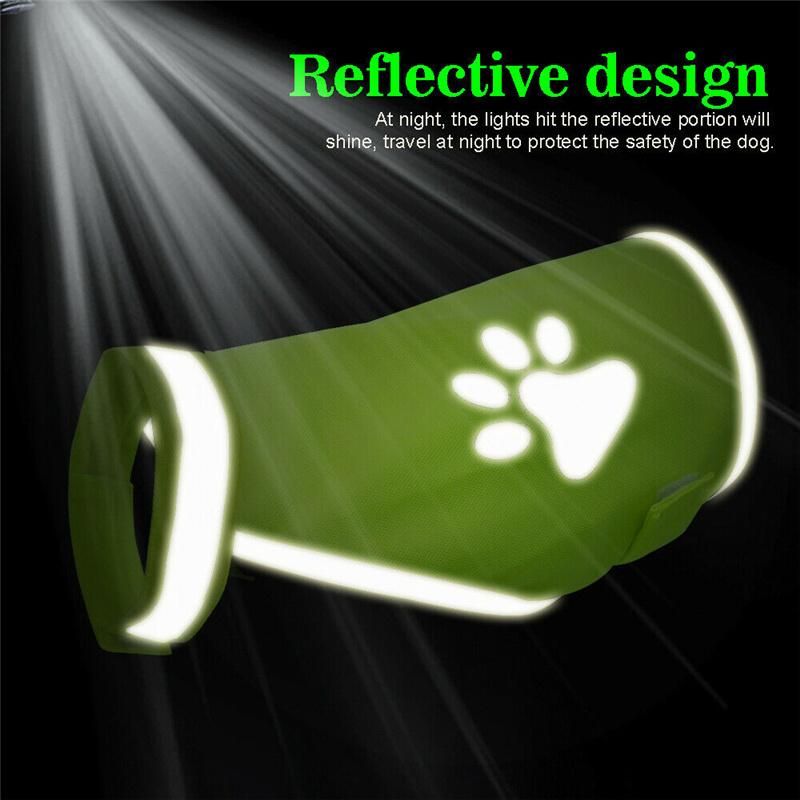 Reflective Dog Vest Clothes High Visibility Breathable Jacket Small Large Dogs Safety Vests Harness for Outdoor Hiking Walking