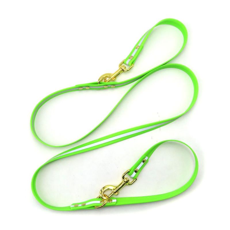 Biodegradable Soft PVC Materials Hunting Dog Lead, Nylon Webbing Coated Dog Leash with Matching Collar