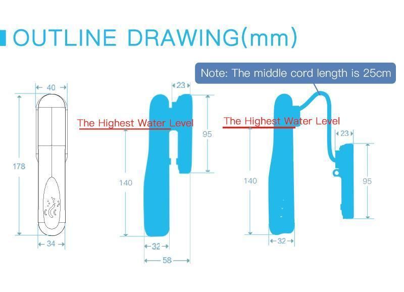 High Quality 5 in 1 TDS/Ec/pH/Salinity/Temperature Meter Digital Water Quality Monitor Tester