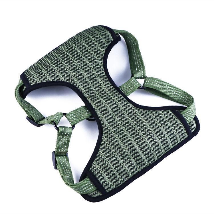 Outdoor Plaid Training Durable, Personalized Adjustable Pet Custom Dog Harness Lead Vest/