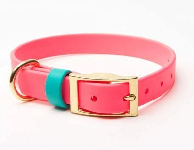 Customized Pet Collars Easy Wash Waterproof PVC Reflective Dog Collar