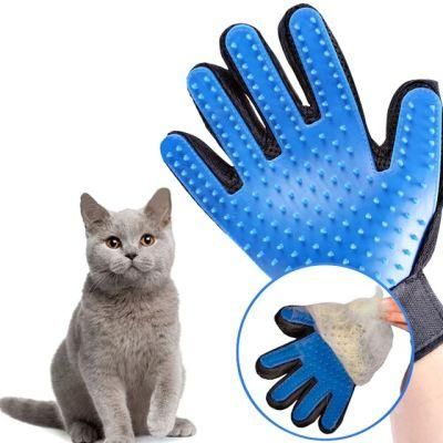 Hair Remover Cleaning Brush Silicone Five Fingers Deshedding Pet Grooming Glove