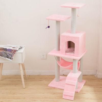 Wholesale Big Wooden Scratcher Tower Cat Tree House
