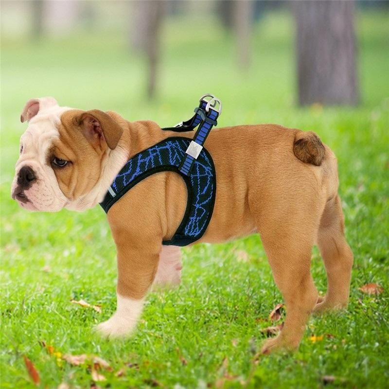 Dog Harness Breathable Mesh No Pull & No Choke Harness Vest for Small Medium Dog Adjustable