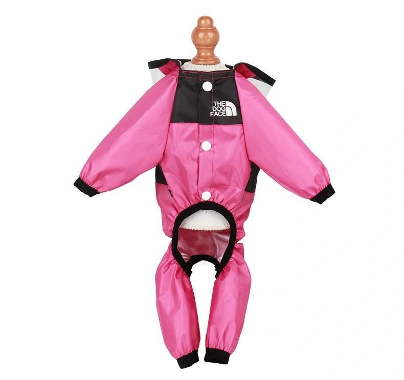 Dog Jacket Raincoat Waterproof PU Cup Reflective Dog Raincoat Pet Product
