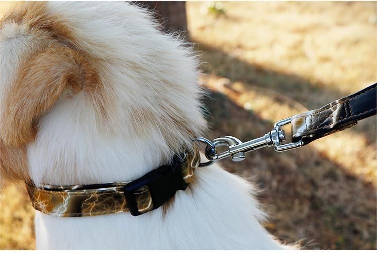 Custom Logo PU Leather Design Easy Cleaning Soft&Comfortable Material Pet Dog Leash