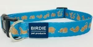 Dog Collar, Pet Collar, Cat Collar, Pattern Collar (art: teal zodiac)