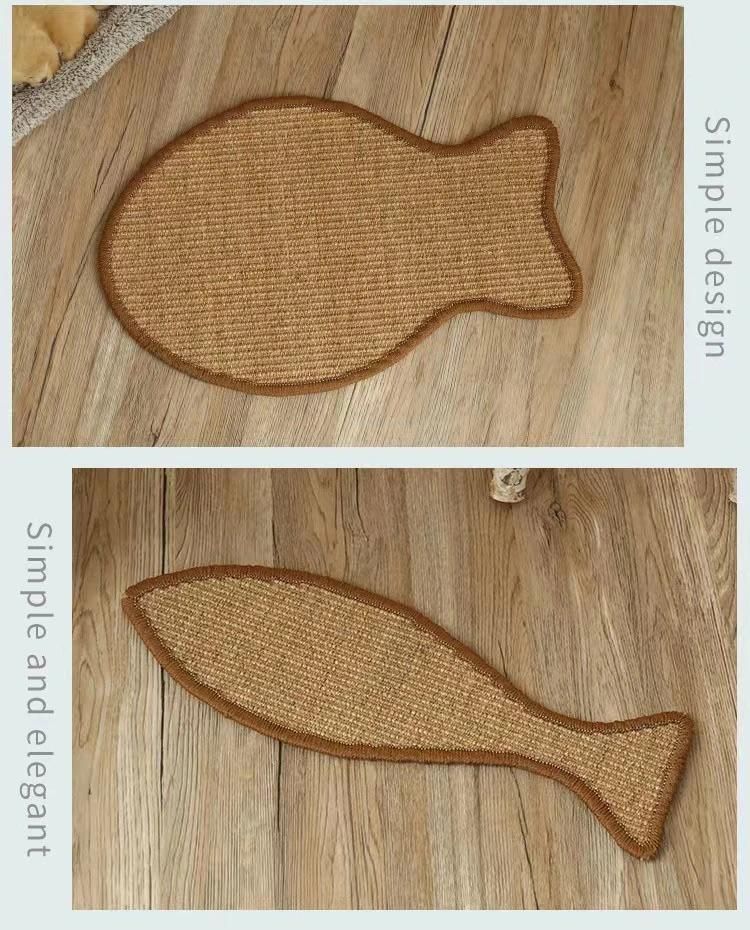 Pet Scratch Rug Fish Pattern Animals Training Mat