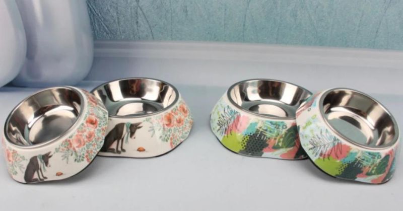 Quality Ss Painting Pet Feeding Products Dog Cat Bowls