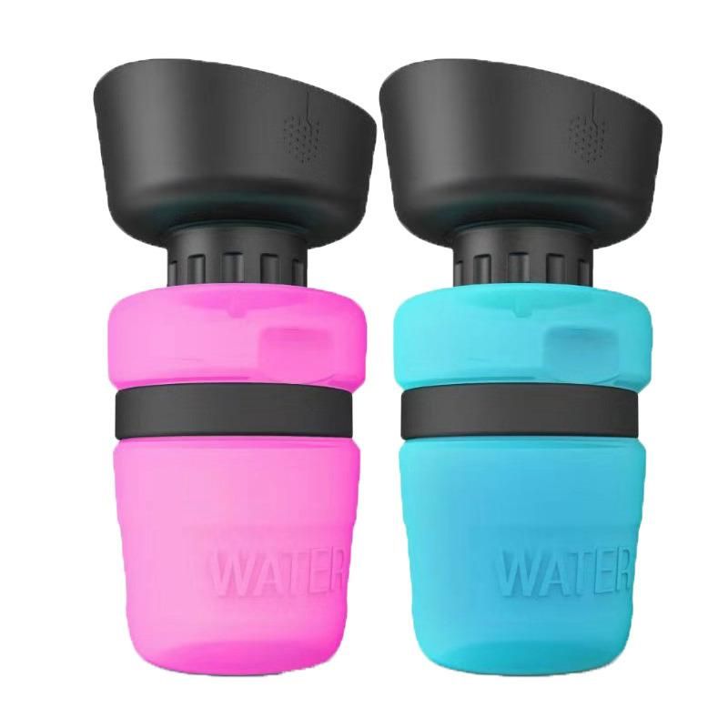 Professional Silicone Customized Logo Pet Portable Dog Bowl Water Bottle