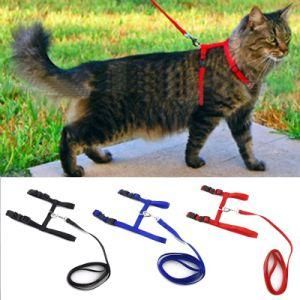 Cat Dog Collar Harness and Leash Adjustable Nylon Pet Traction Cat Kitten Halter Collar Cats Products for Pet Harness Belt