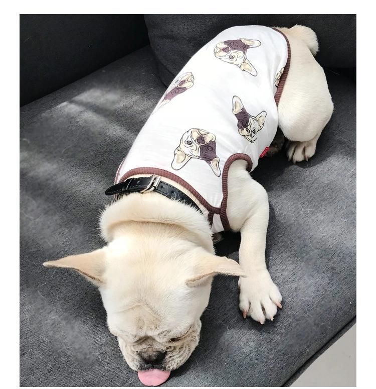 Summer Pet T-Shirt Cat Clothes for French Bulldog Match Owner and Dog Clothes Parent-Child Dog Pet Clothing