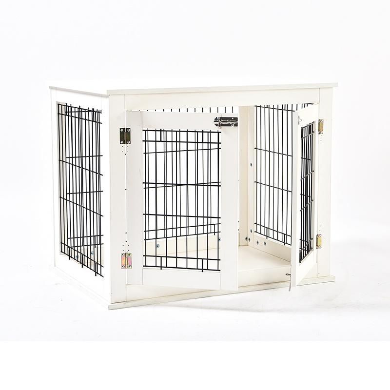 Furniture Style Double Doors Dog Cage Wooden Pet Kennels