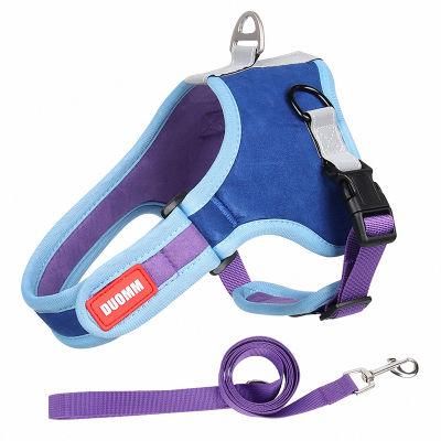 2022 Wholesale Pet Gadgets Factory Adjustable Reflective Dog Harness with Leash