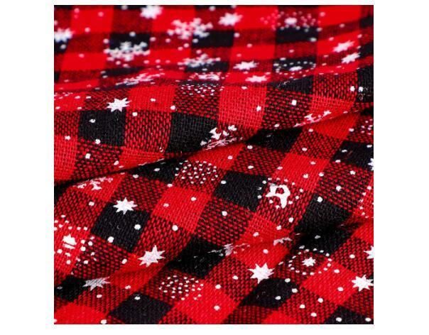 Christmas Dog Bandanas Buffalo Plaid Pet Triangle Scarf Dog Cat Bibs Kerchief Accessories