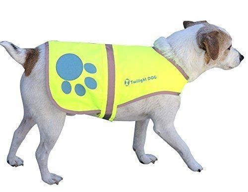 Dog Safety Yellow Reflective Vest with Leash Hole 5 Sizes