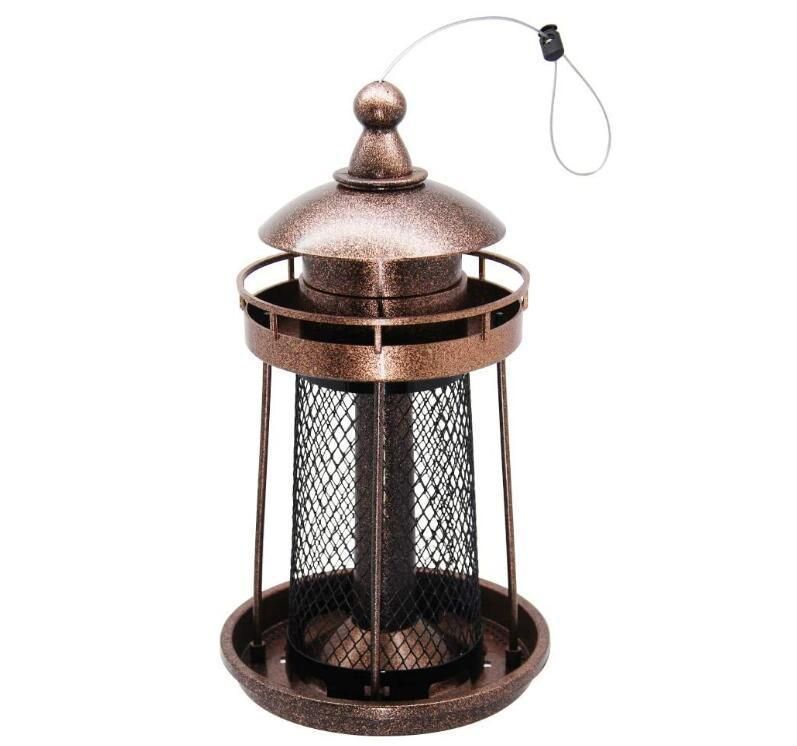 Wild Bird Feeder Hanging for Garden Yard Outside Decoration, Lighthouse Shaped