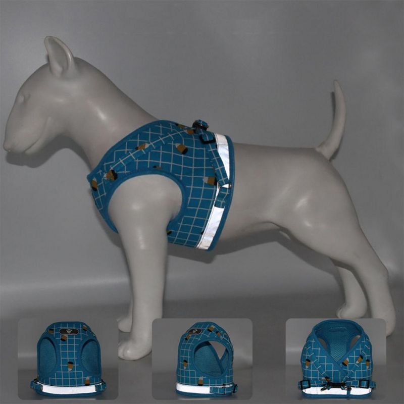 Pure Plaid Breathable Pet Harness Dog Vest