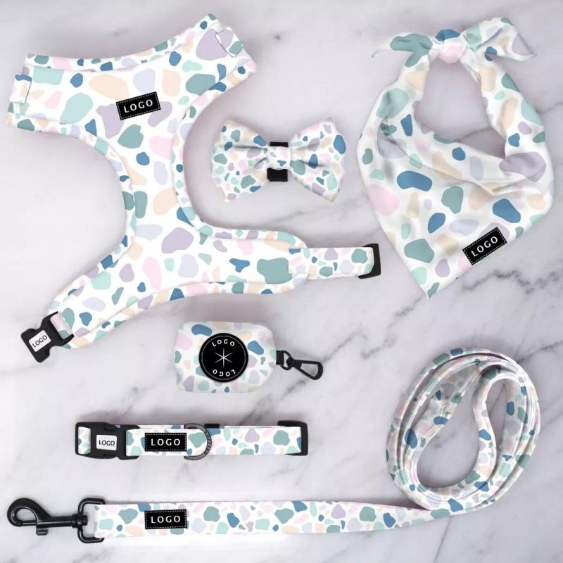 Custom Dog Lift Harness Sublimation Dog Harness with Padded Vest, Pet Collar Lead Leash