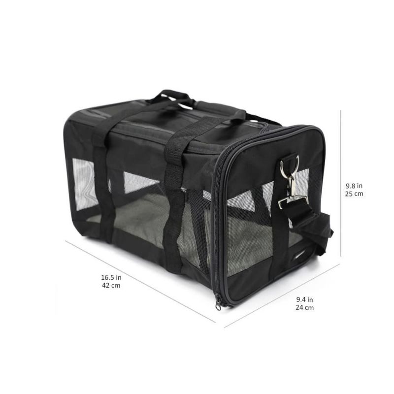 Soft-Sided Mesh Pet Travel Carrier