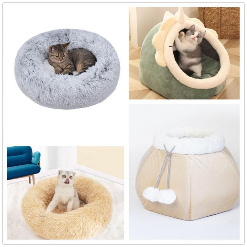 Cat Bed Cave House Foldable Comfortable Cat Tent House for Indoor Outdoor Cats