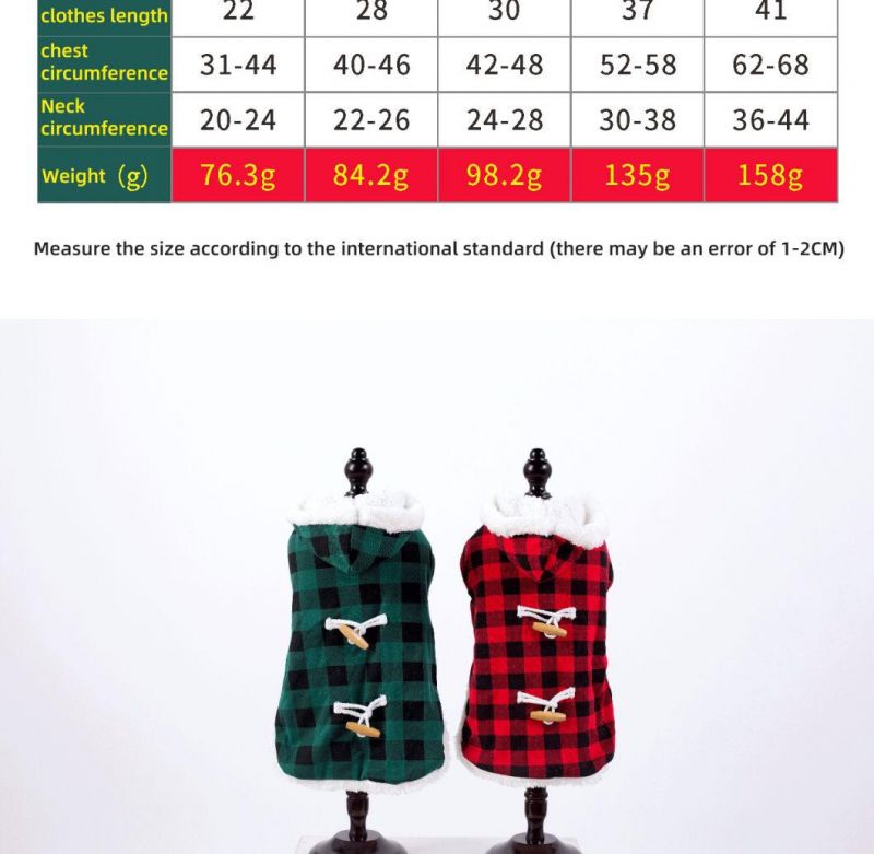 Hot Sale Fashion British-Style Design Dog Warm Coat Fashionable Colorful Pattern Dog Apparel Pet Cloth Sweater Hoodie