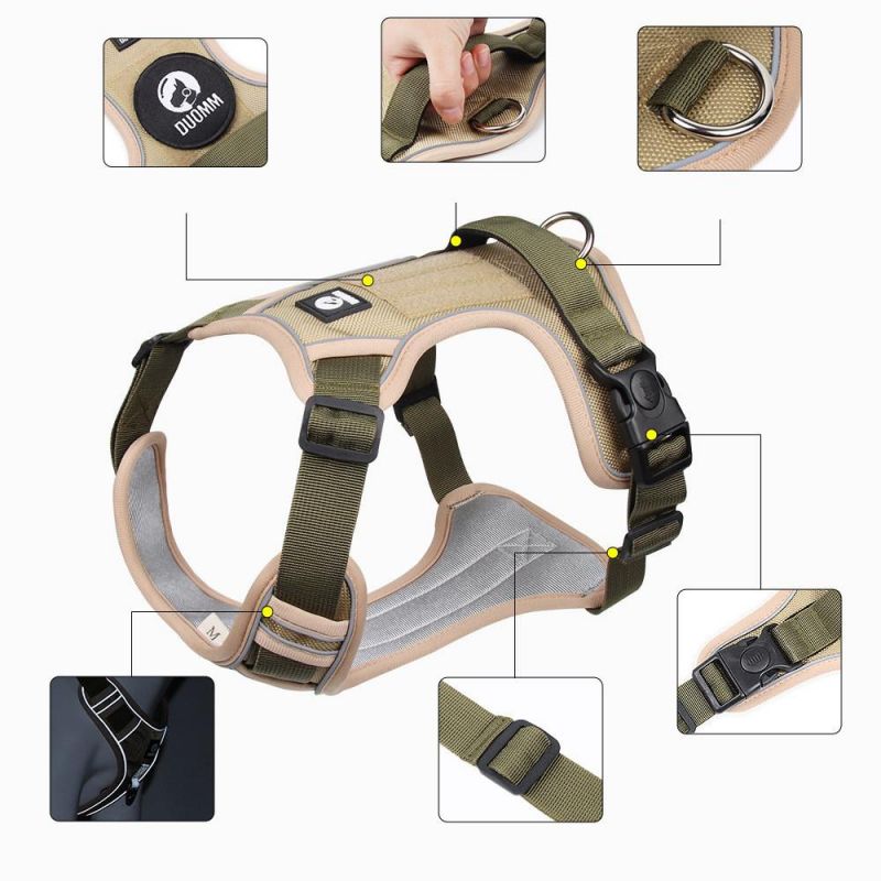 No Pull Dog Pet Harness Adjustable Control Vest Dogs Reflective