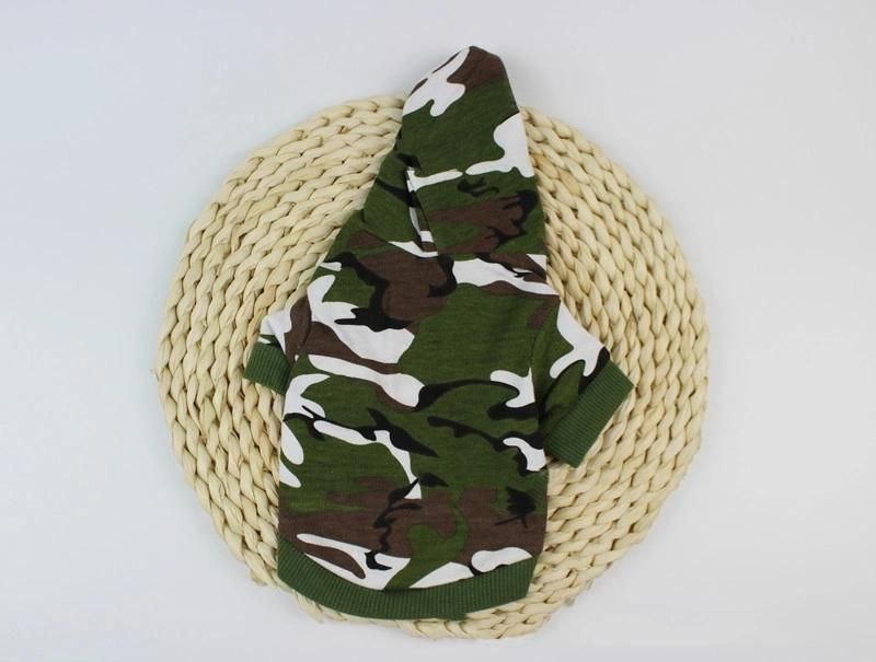 Wholesale Spring Autumn Pet Clothes Popular Logo Design Camouflage Pet Hoodie Dog Clothes