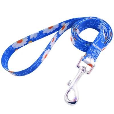 Pet Dog Leash with Strong Carabiner Hook Sublimation Logo on Dog Leashes
