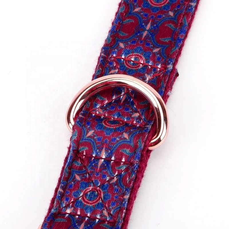 Unique Printing Fabric for Chinese National Style Painting Dog Leash
