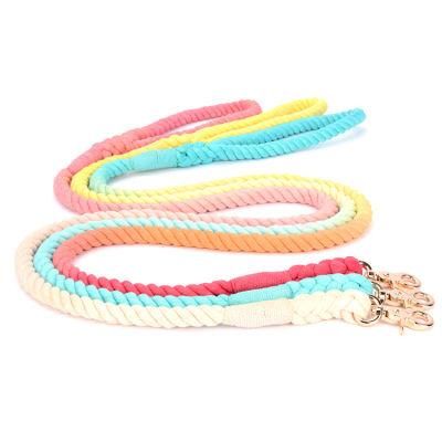 High Quality Fashion Extreme Soft Feeling 100% Cotton Pet Leash for Labrador Chow Chow Samoyed