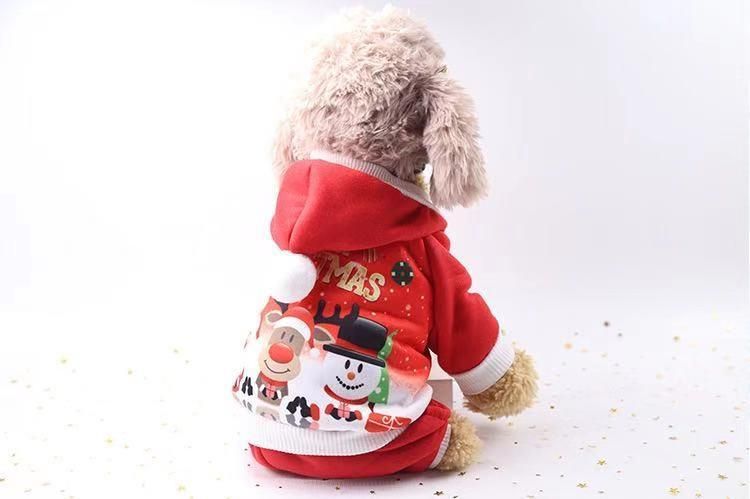 Dog Coat Costume Santa Claus Costume Christmas Dogs Clothes