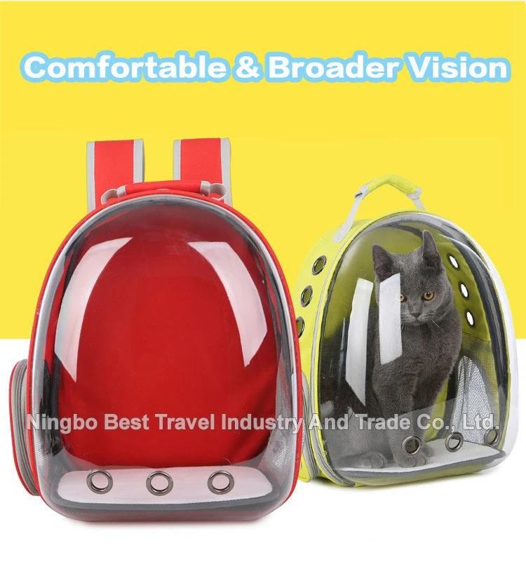 Airline-Approved Travel Cats and Dog Puppies Bubble Backpack Transparent Capsule Ventilated Small Pet Backpack Bag Carrier