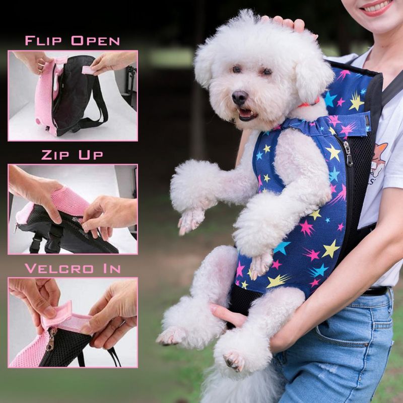 Premiun Comfortable Customized Pet Legs out Front Chest Bag Dog Cat Carrier