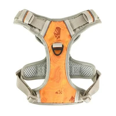 2022 Sporty Vivid Printed Fabric Dog Safety Harness