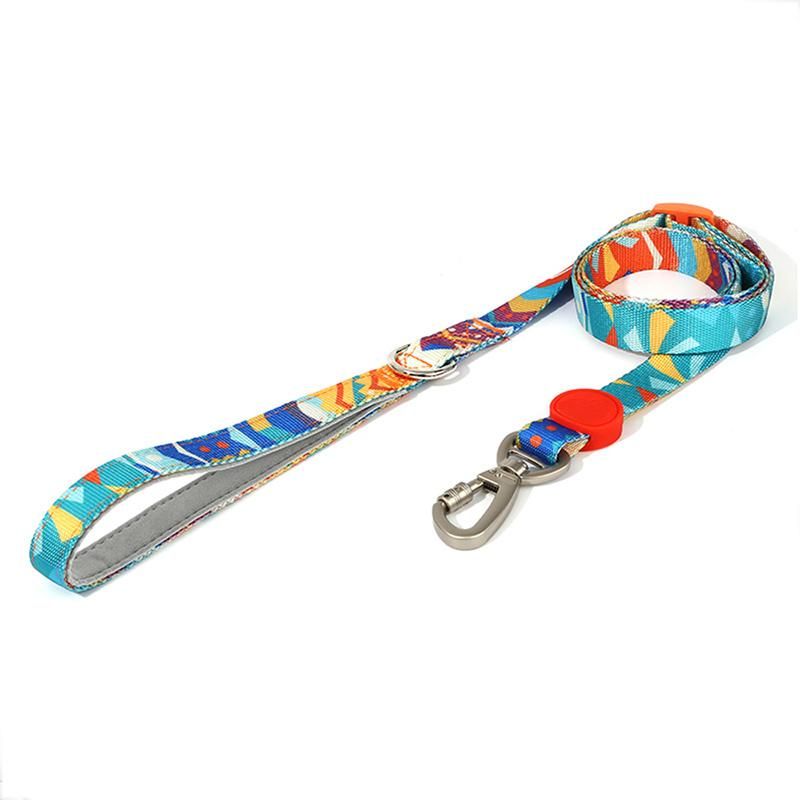 2022 Custom Logo High End 6 PCS Set Personalized Safety Custom Designer Dog Harness Set Dog Leash Pet Harness Pet Collars